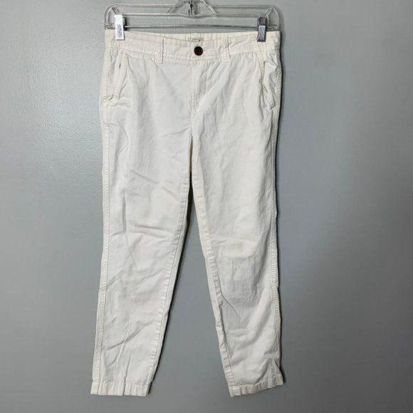 J. Crew White Ankle Pants‎ - Picture 1 of 3